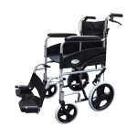 601X Folding Aluminium Transit Wheelchair c/w Handbrakes 18"