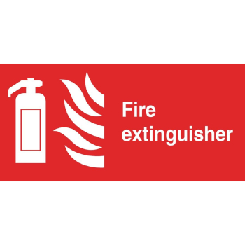 Fire Extinguisher Sign Self Adhesive 100x200mm